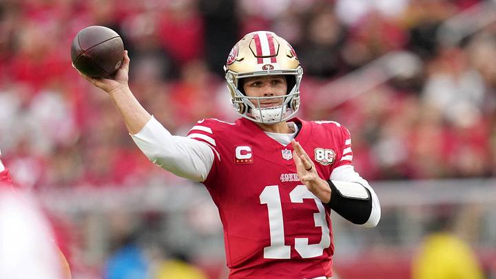 The San Francisco 49ers and quarterback Brock Purdy are favored in Week 7. The San Francisco 49ers and quarterback Brock Purdy are favored in Week 7.