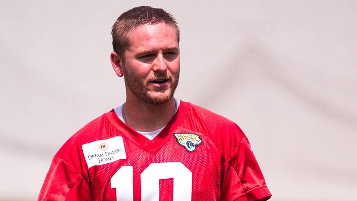 Jacksonville Jaguars quarterback Quinn Ewers (10) walks off the field after an NFL Jaguars practice at the Miller Electric Center, Tuesday September 2, 2026 in Jacksonville, Fla.  [Doug Engle/Florida Times-Union]