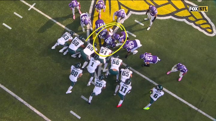 The Minnesota Vikings used a unique strategy in an attempt to stop the Philadelphia Eagles' tush push.