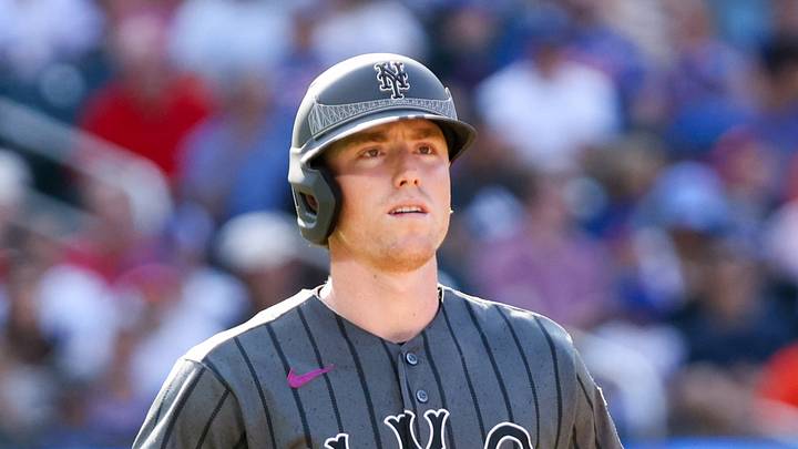 Aug 15, 2026; New York City, New York, USA; New York Mets first baseman Jared Young (29) in action against the Washington Nationals during the first inning at Citi Field. Mandatory Credit: Tom Horak-Imagn Images Aug 15, 2026; New York City, New York, USA; New York Mets first baseman Jared Young (29) in action against the Washington Nationals during the first inning at Citi Field. Mandatory Credit: Tom Horak-Imagn Images