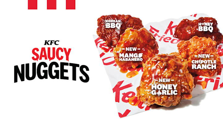 KFC Saucy Nuggets new and returning flavors