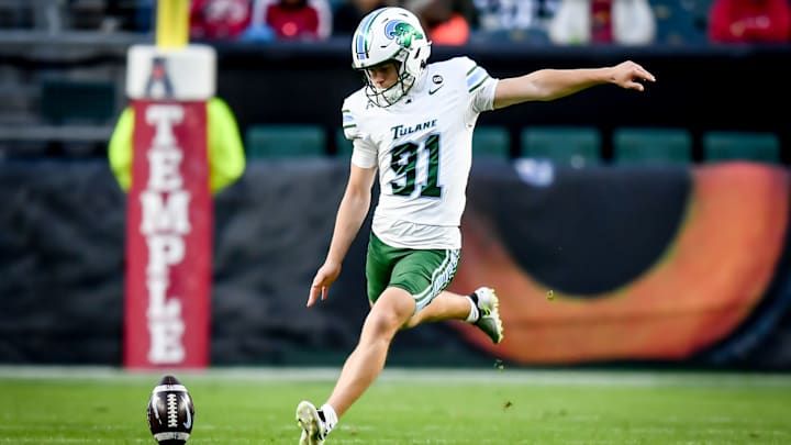 Tulane kicker Patrick Durkin, Freshman All-American Tulane kicker Patrick Durkin, Freshman All-American