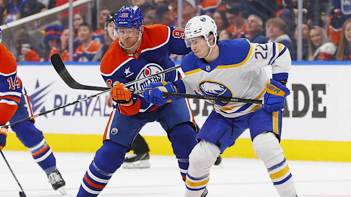 Expect an offensive shootout on Monday night when the Oilers take on the Sabres.