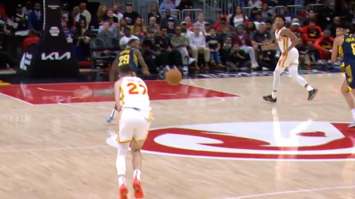 Bit Krejci puts some sauce on a full court pass.