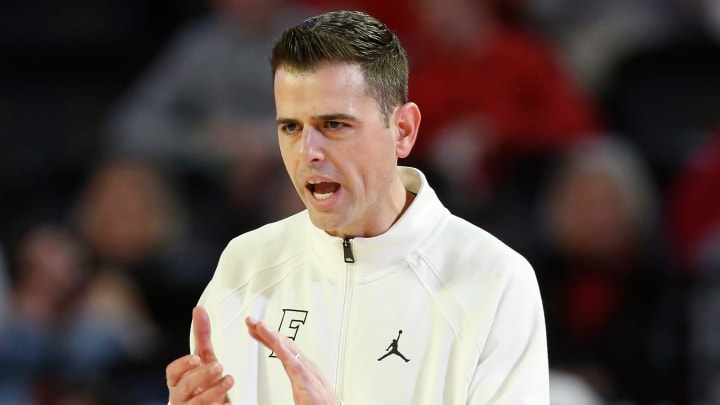 Florida Gators basketball coach Todd Golden looks ready to battle after filling his last roster spot with Slovenian guard Urban Klavzar