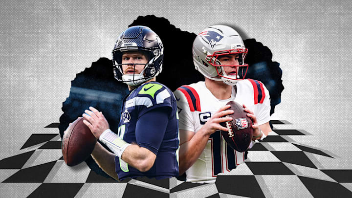 Super Bowl LX, Sam Darnold, Drake Maye