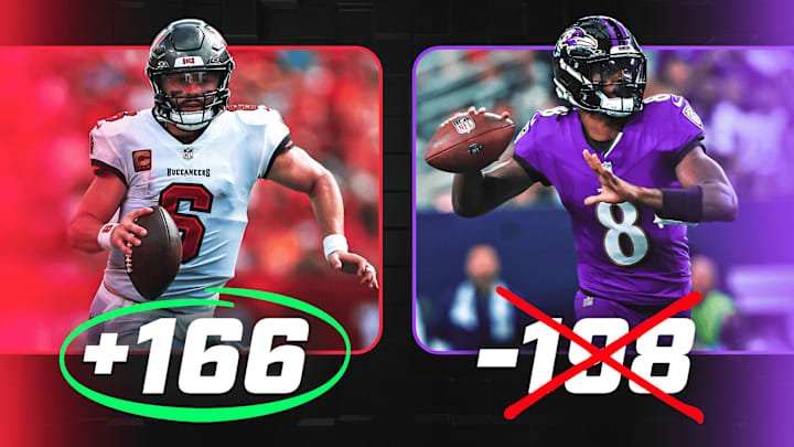 The Buccaneers are underdogs to the Ravens on Monday Night Football