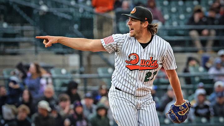 Long Island Ducks pitcher Trevor Bauer Long Island Ducks pitcher Trevor Bauer