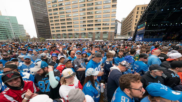Max capacity was met again on attendance in the NFL Draft main theater on Friday, April 26, 2024 for