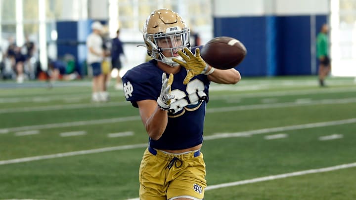 Jordan Faison has been impressing Notre Dame Football fans since September and on Saturday, his two worlds collided.