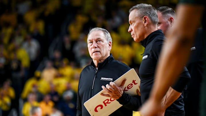 Michigan State's head coach Tom Izzo