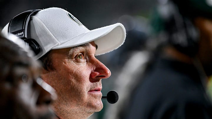 Michigan State's head coach Jonathan Smith 