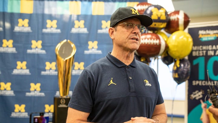 Michigan head coach Jim Harbaugh