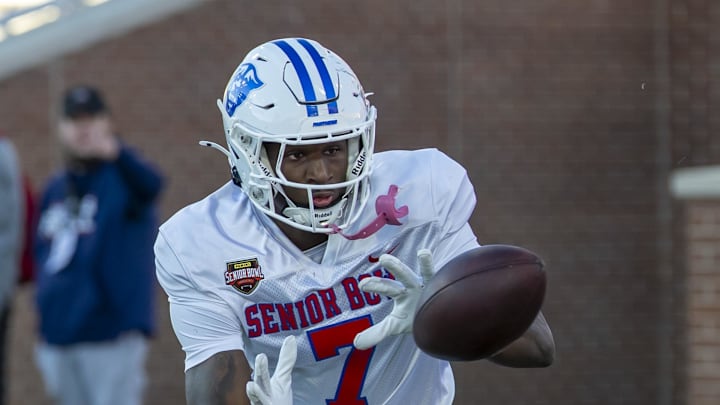 American Team wide receiver Ted Hurst 