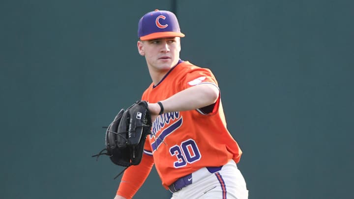 Clemson's Billy Barlow (30) 