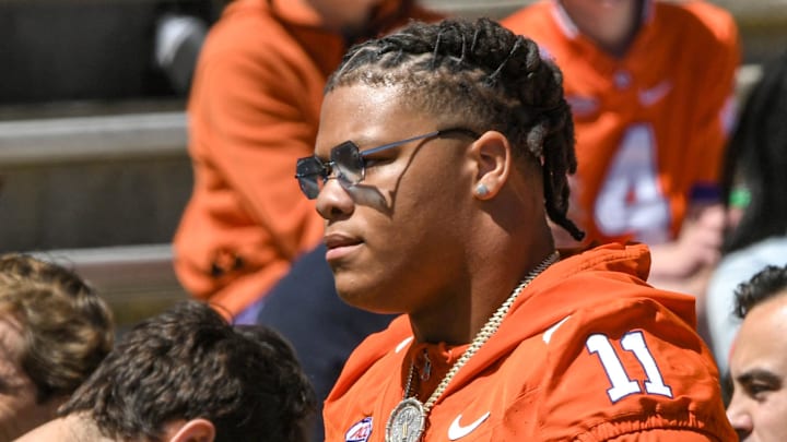 Clemson defensive lineman Peter Woods (11) during the Spring football game in Clemson, S.C. Saturday, April 6, 2024.