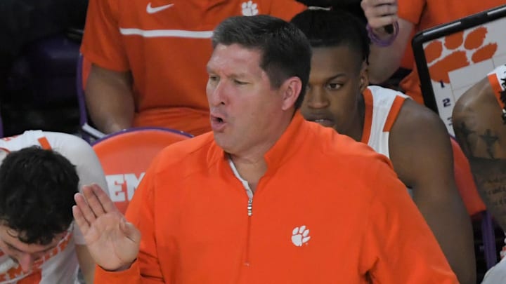 Clemson Head Coach Brad Brownell during the first half with Wake Forest at Littlejohn Coliseum Friday, December 2, 2022.

Clemson Basketball Vs Wake Forest University Acc