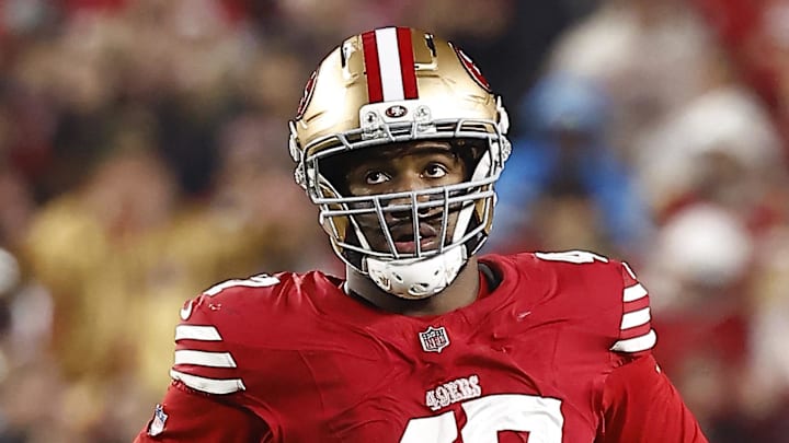 San Francisco 49ers defensive end Bryce Huff (47)
