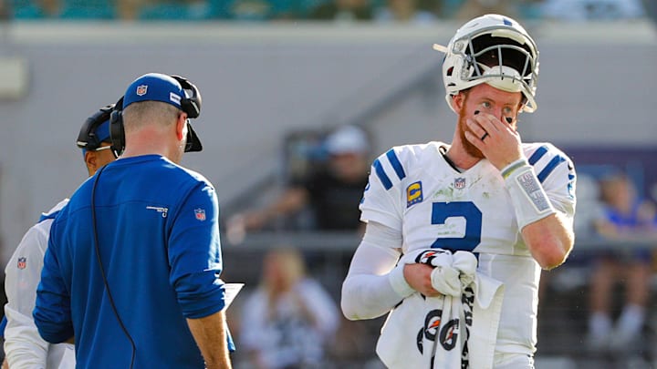 Indianapolis Colts quarterback Carson Wentz.