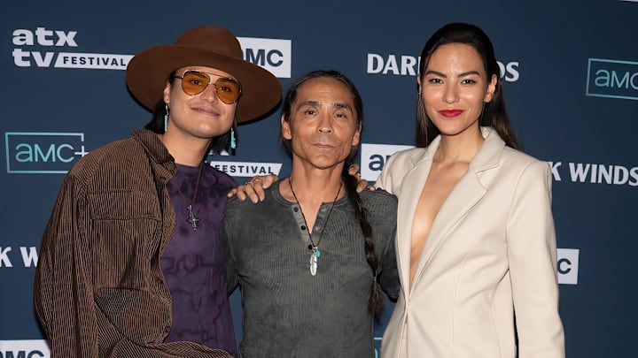 \"Dark Winds\" actors Kiowa Gordon, Zahn McClarnon, and Jessica Matten attend the ATX TV Festival
