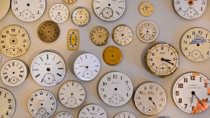Dozens of wrist watch clock faces on display inside the Washington Street Art Center in Somerville for an exhibition exploring \"time\" curated by Bess Paupeck on Friday, Feb. 3, 2023.

69847299007p Ma Som Timeexhibit6ds