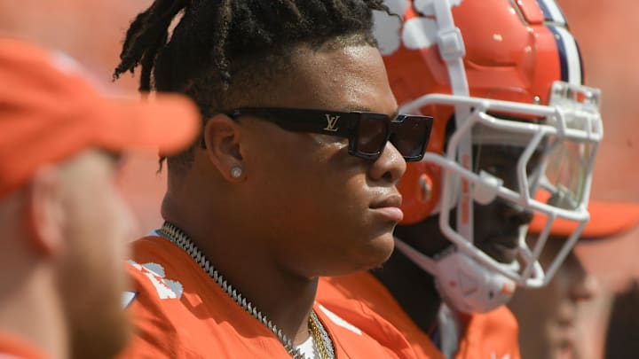 Clemson defensive lineman Peter Woods (11) before the game with NC State at Memorial Stadium Saturday, Sep 21, 2024 in Clemson, South Carolina, USA.