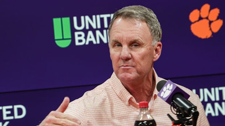 Chad Morris introduced as Clemson football Offensive Coordinator for coach Dabo Swinney, during a press conference in the Smart Family Media Center in Clemson, SC, Friday, Jan 23 2026.