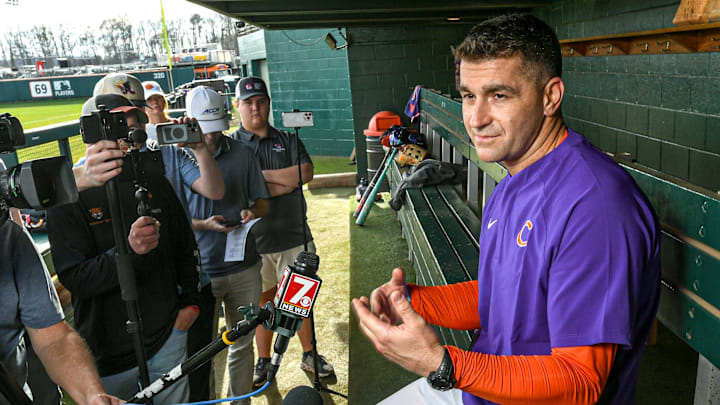 A Clemson transfer pitcher will miss time to start 2026 following a January arrest, per head coach Erik Bakich.