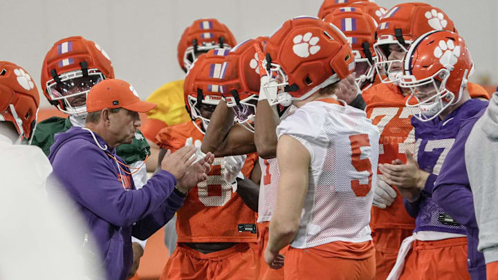 Clemson head coach Dabo Swinney will lead his team into Memorial Stadium for the spring game on Saturday afternoon.