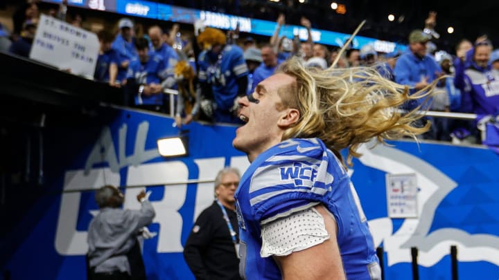 Detroit Lions linebacker Alex Anzalone (34).