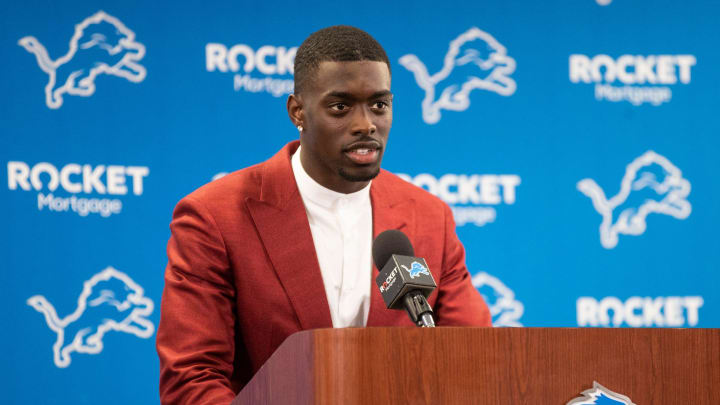 Detroit Lions cornerback Terrion Arnold Detroit Lions cornerback Terrion Arnold