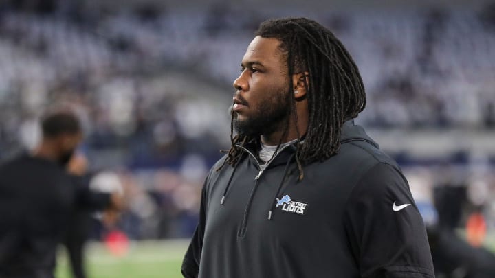 Detroit Lions defensive tackle Alim McNeill. Detroit Lions defensive tackle Alim McNeill.
