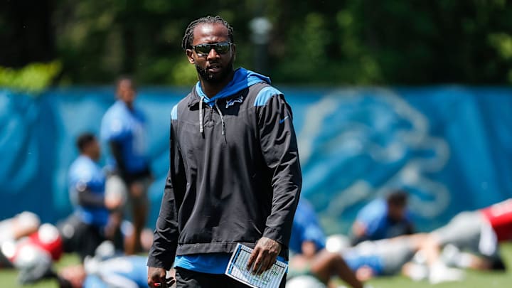 Detroit Lions linebackers coach Kelvin Sheppard. Detroit Lions linebackers coach Kelvin Sheppard.