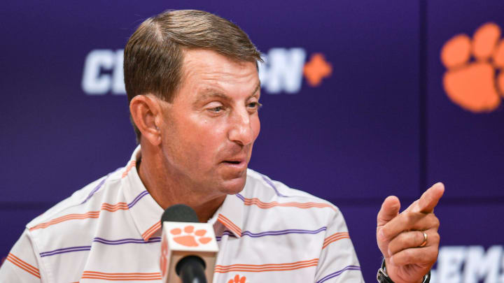 Clemson Tigers football coach Dabo Swinney explains why the school didn't want to move the South Carolina game.