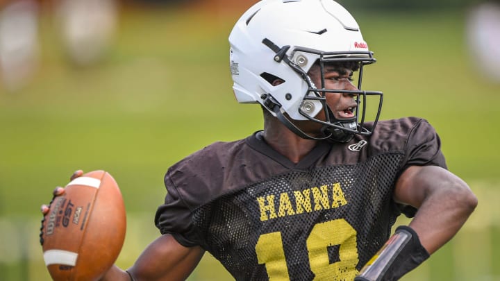 T.L. Hanna High quarterback Brandon Cunningham returns to lead a Yellow Jackets' team which is favored in Class AAAAA, Region 1. T.L. Hanna High quarterback Brandon Cunningham returns to lead a Yellow Jackets' team which is favored in Class AAAAA, Region 1.