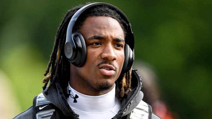 Jaiden Kelly-Murray, 2027 wide receiver Summerville High School and from Goose Creek, SC arrives for the 2025 Dabo Swinney Football Camp in Clemson, S.C. Tuesday, June 3, 2025.