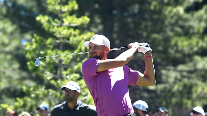 Warriors guard Steph Curry discussed his NBA future ahead of the American Century Championship. 