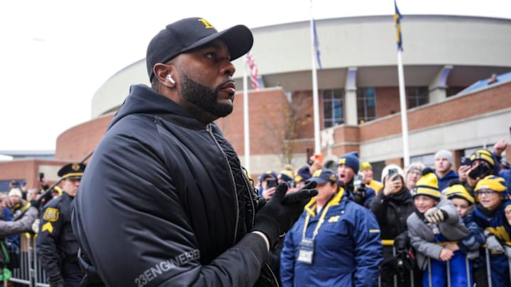 Former Michigan head coach Sherrone Moore has been detained by law enforcement.