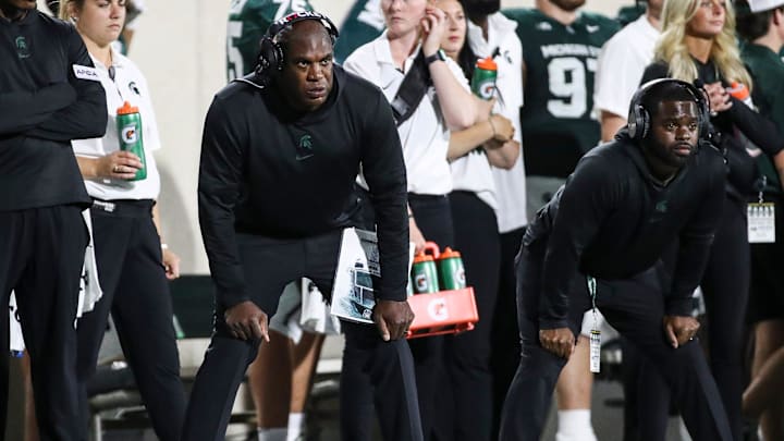 Michigan State head coach Mel Tucker 