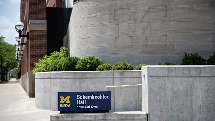 University of Michigan's Schembechler Hall in Ann Arbor, Thursday, June 10, 2021. University of Michigan's Schembechler Hall in Ann Arbor, Thursday, June 10, 2021.