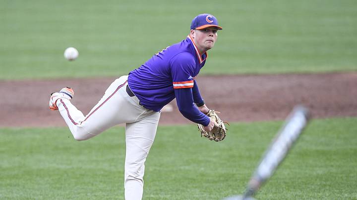 Clemson sophomore Mack Anglin (32) pitches during practice at Doug Kingsmore Stadium in Clemson Friday, January 28,2022.
Clemson Baseball Practice For 2022 Season Preview Clemson sophomore Mack Anglin (32) pitches during practice at Doug Kingsmore Stadium in Clemson Friday, January 28,2022.
Clemson Baseball Practice For 2022 Season Preview