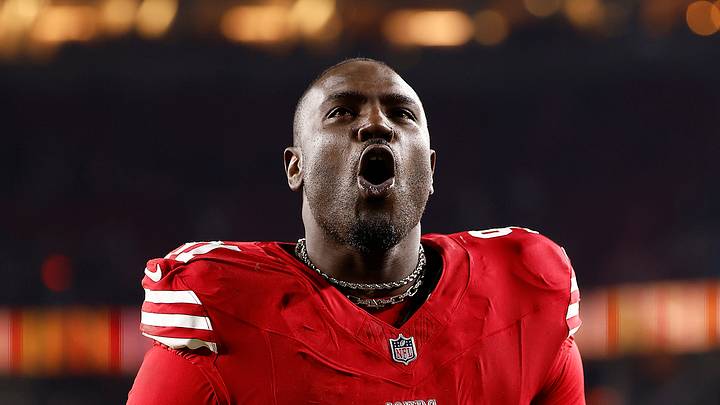 San Francisco 49ers defensive tackle Sam Okuayinonu (91)