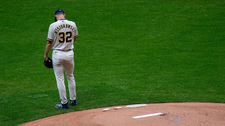 Milwaukee Brewers pitcher Jacob Misiorowski. Milwaukee Brewers pitcher Jacob Misiorowski.