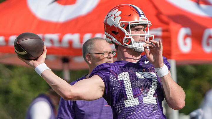 Clemson quarterback Christopher Vizzina was named the starter entering LSU in Week 1. Clemson quarterback Christopher Vizzina was named the starter entering LSU in Week 1.