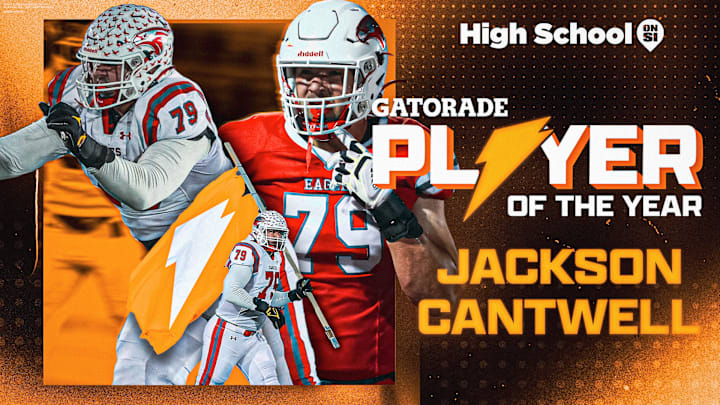 Jackson Cantwell wins the 2025 National Football Player of the Year Award