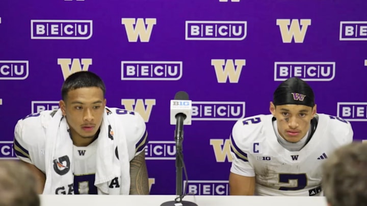 Jacob Manu and Demond Williams Jr. met with the media after beating Maryland. Jacob Manu and Demond Williams Jr. met with the media after beating Maryland.