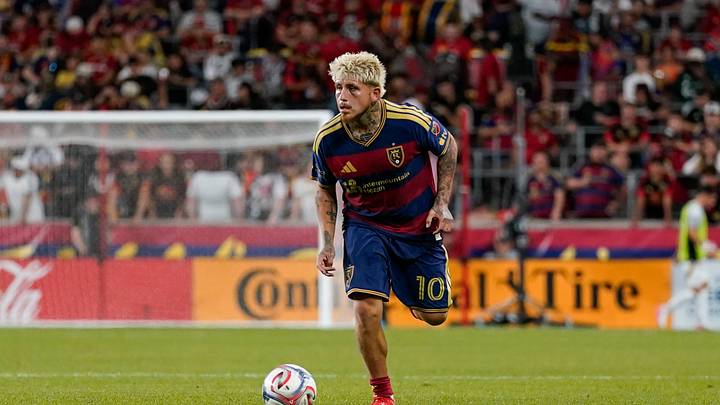 Sep 5, 2026; Sandy, Utah, USA; Real Salt Lake midfielder Diego Luna (10) controls the ball Sep 5, 2026; Sandy, Utah, USA; Real Salt Lake midfielder Diego Luna (10) controls the ball