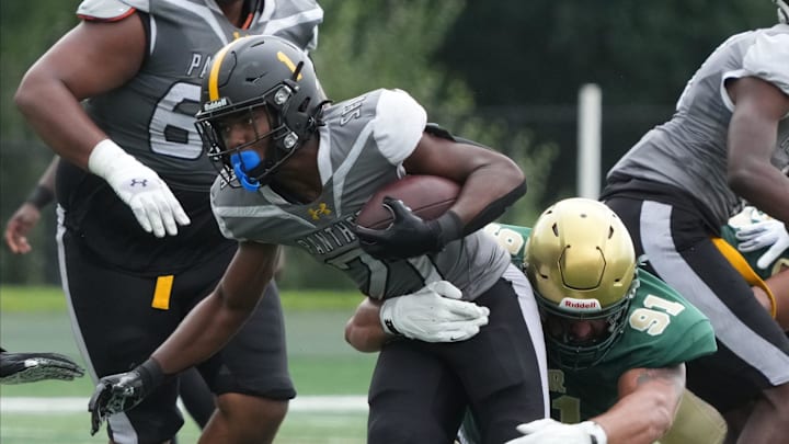St. Frances is tackled by St. Josephin