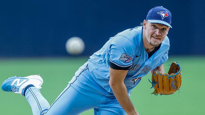 Jul 11, 2026; San Diego, California, USA; Toronto Blue Jays starting pitcher Trey Yesavage (39) throws a pitch during the first inning against the San Diego Padres at Petco Park. Mandatory Credit: David Frerker-Imagn Images Jul 11, 2026; San Diego, California, USA; Toronto Blue Jays starting pitcher Trey Yesavage (39) throws a pitch during the first inning against the San Diego Padres at Petco Park. Mandatory Credit: David Frerker-Imagn Images