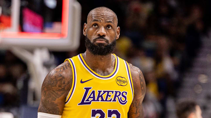 Los Angeles Lakers forward LeBron James debuted a new Nike LeBron 23 colorway.